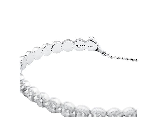 Bracciale Messika, "Joy Diamond Halo", diamanti, oro bianco. - vista 6