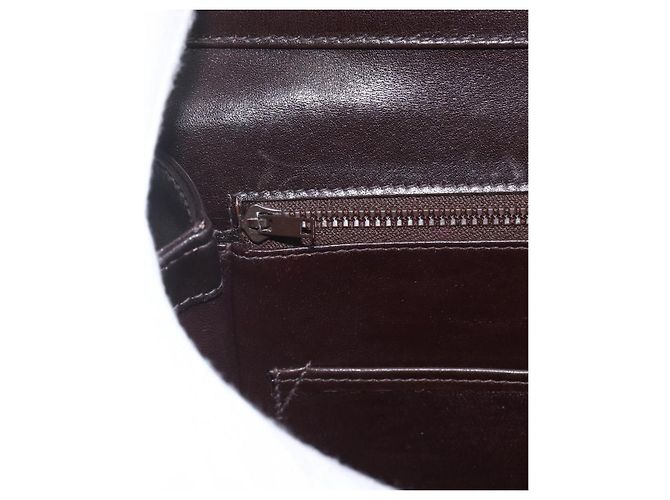 Borsa a spalla in pelle marrone e oro della linea Sherry di GUCCI Auth ka1343 D'oro - vista 15