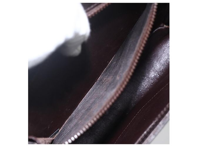 Borsa a spalla in pelle marrone e oro della linea Sherry di GUCCI Auth ka1343 D'oro - vista 20