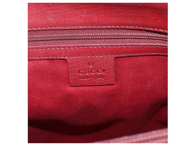 Bamboo Borsa a mano in tela GG Gucci con bambù rosso 112526 Auth ep12621 - vista 16