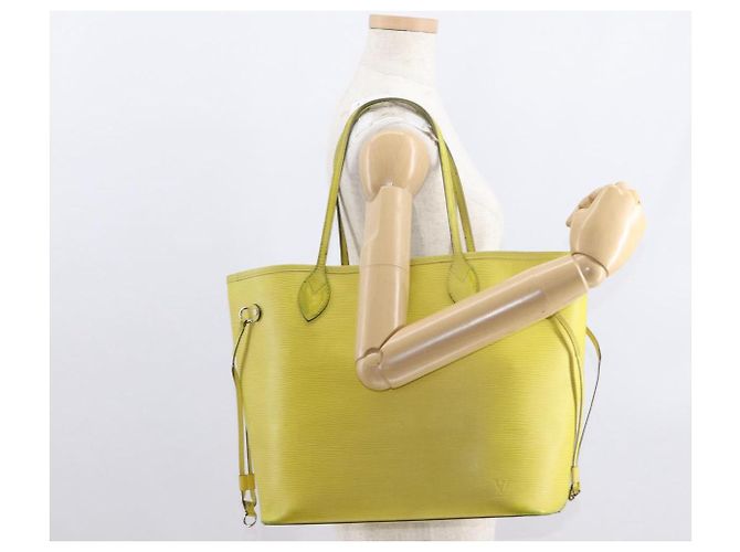 LOUIS VUITTON Epi Neverfull MM Tote Bag Yellow Pistachian M40956 LV Auth bs31791 - view 25