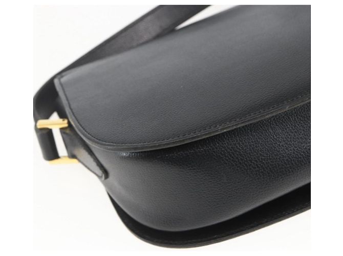 Borsa a Spalla Christian Dior in Pelle Nera Oro Auth 159033 Nero D'oro - vista 13