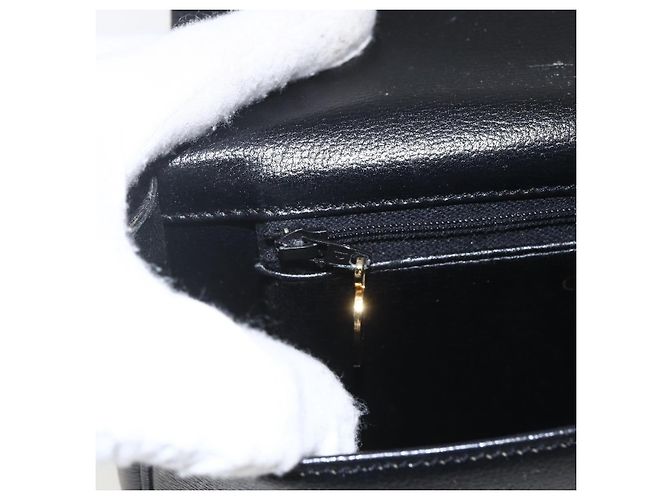 Borsa a Spalla Christian Dior in Pelle Nera Oro Auth 159033 Nero D'oro - vista 16