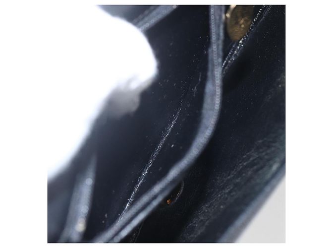 Borsa a Spalla Christian Dior in Pelle Nera Oro Auth 159033 Nero D'oro - vista 20