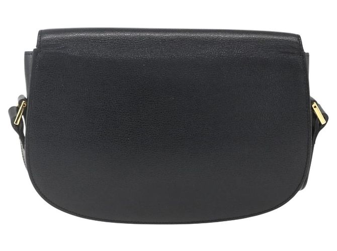 Borsa a Spalla Christian Dior in Pelle Nera Oro Auth 159033 Nero D'oro - vista 3