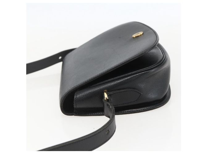 Borsa a Spalla Christian Dior in Pelle Nera Oro Auth 159033 Nero D'oro - vista 4