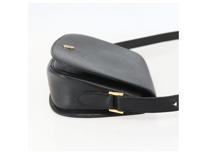 Borsa a Spalla Christian Dior in Pelle Nera Oro Auth 159033 Nero D'oro - vista 5
