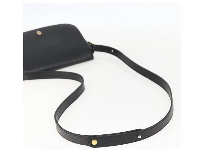 Borsa a Spalla Christian Dior in Pelle Nera Oro Auth 159033 Nero D'oro - vista 7
