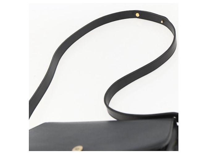 Borsa a Spalla Christian Dior in Pelle Nera Oro Auth 159033 Nero D'oro - vista 8