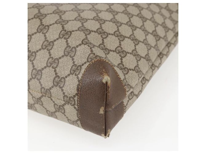 Borsa Sherry Line GG Supreme Web di GUCCI in PVC beige e oro 002 983 0163 Auth ep12615 D'oro - vista 12