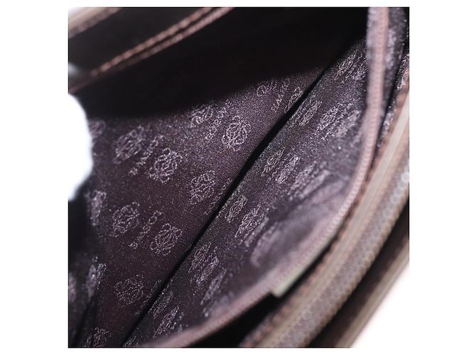 Borsa a Spalla LOEWE in Pelle Marrone Argento Autentica bs32118 - vista 12