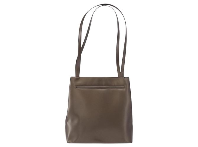 Borsa a Spalla LOEWE in Pelle Marrone Argento Autentica bs32118 - vista 13