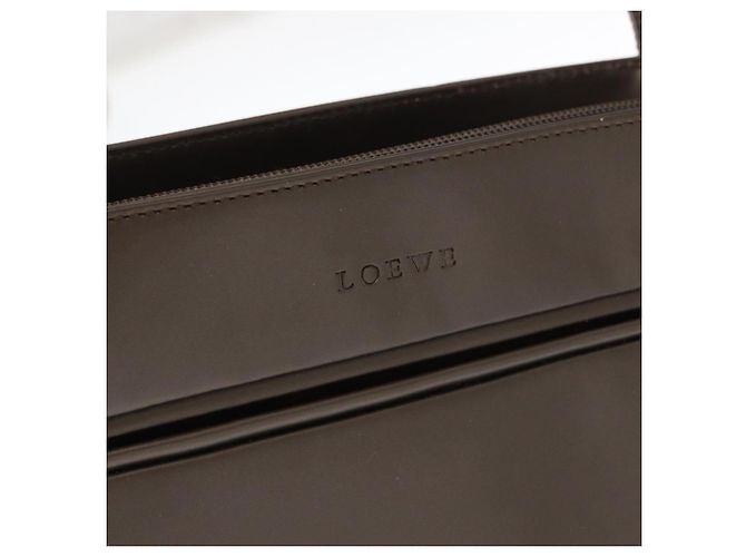 Borsa a Spalla LOEWE in Pelle Marrone Argento Autentica bs32118 - vista 17