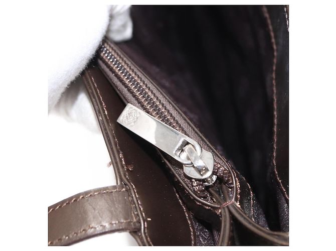 Borsa a Spalla LOEWE in Pelle Marrone Argento Autentica bs32118 - vista 23