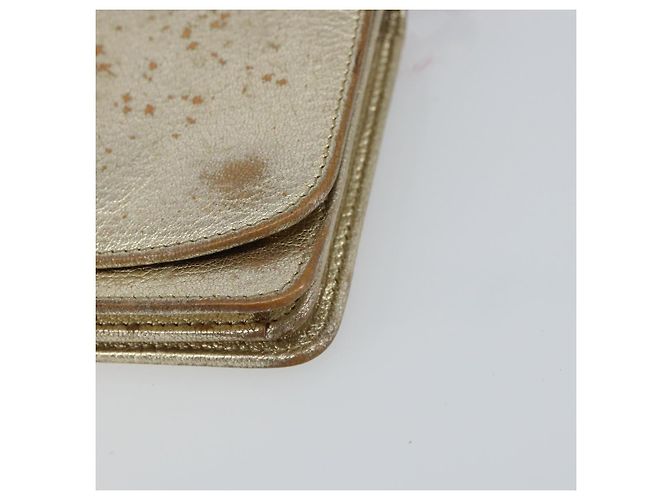 Borsa a spalla in pelle Miu Miu con catena dorata Auth 159461 D'oro - vista 10