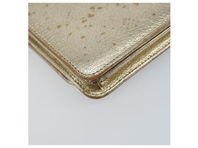 Borsa a spalla in pelle Miu Miu con catena dorata Auth 159461 D'oro - vista 13