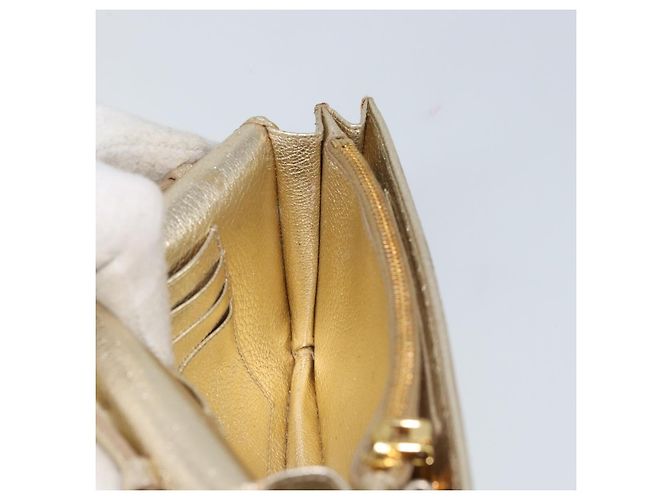 Borsa a spalla in pelle Miu Miu con catena dorata Auth 159461 D'oro - vista 19