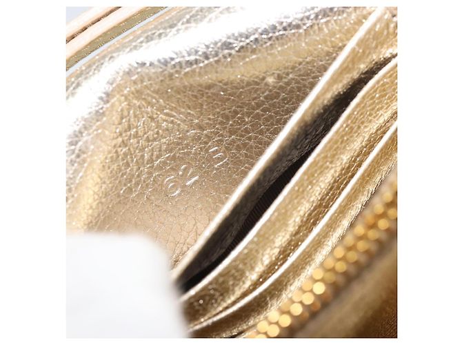 Borsa a spalla in pelle Miu Miu con catena dorata Auth 159461 D'oro - vista 24