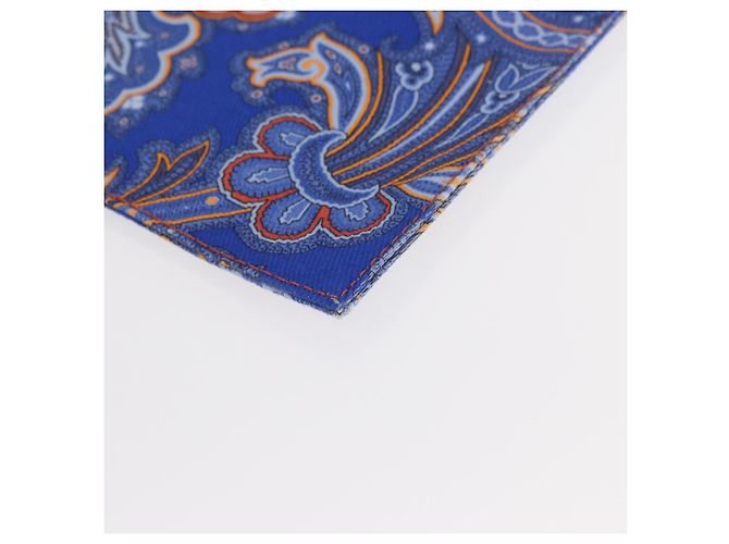 ETRO Pochette Paisley in Tela Pelle Blu Oro Auth am10247V D'oro - vista 11