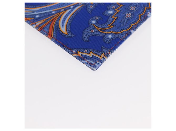ETRO Pochette Paisley in Tela Pelle Blu Oro Auth am10247V D'oro - vista 13
