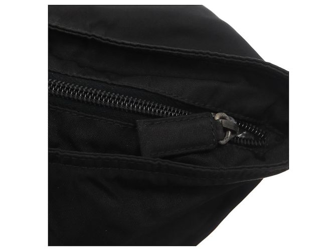 Prada Tote Bag aus schwarzem Nylon mit Silber authentisch 160272 - Ansicht 15