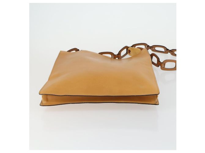 Gucci Borsa a Spalla in Pelle Marrone Oro Auth 156124 D'oro - vista 9