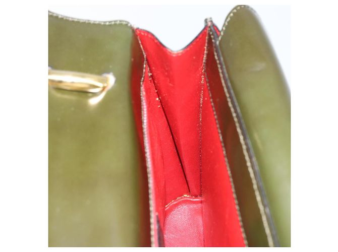 Céline Borsa a mano CELINE in suede khaki oro Auth 159231 D'oro Cachi - vista 18
