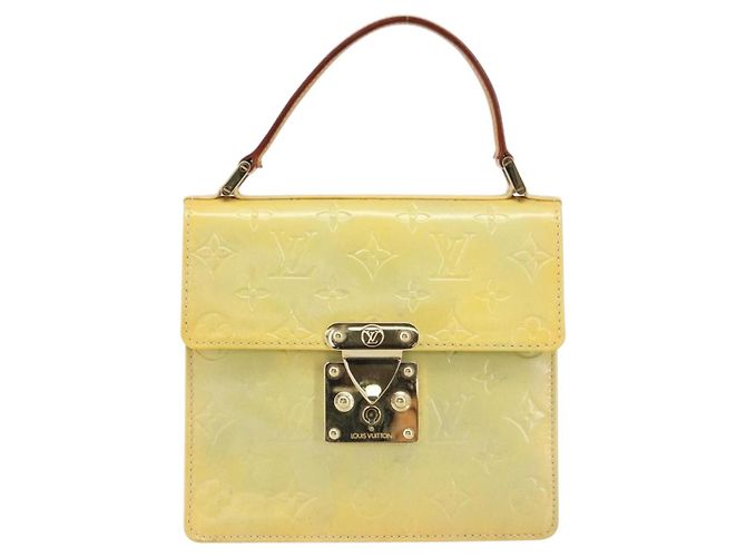 LOUIS VUITTON Borsa a mano Spring Street Monogram Vernis Grigio M91029 LV Auth gh1568 - vista 2