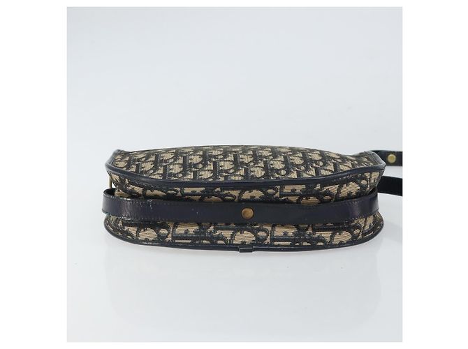 Borsa a Spalla in Tela Trotter Christian Dior Blu Navy e Oro Auth BA9247 D'oro - vista 9