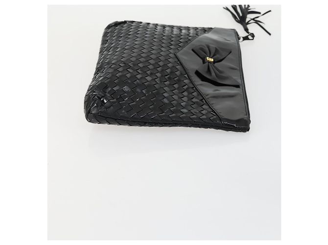 BALLY Borsa a Mano in Pelle PVC Tela 4 Set Beige Nero Marrone Auth bs32143 - vista 10