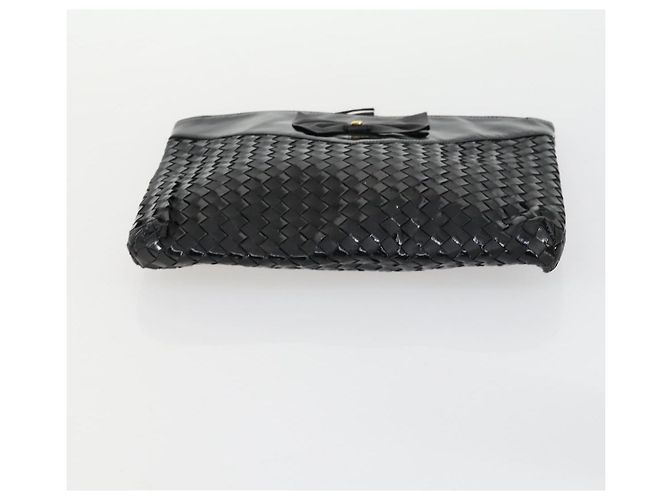 BALLY Borsa a Mano in Pelle PVC Tela 4 Set Beige Nero Marrone Auth bs32143 - vista 12