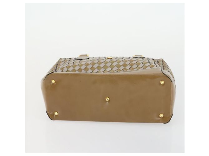 BALLY Borsa a Mano in Pelle PVC Tela 4 Set Beige Nero Marrone Auth bs32143 - vista 18
