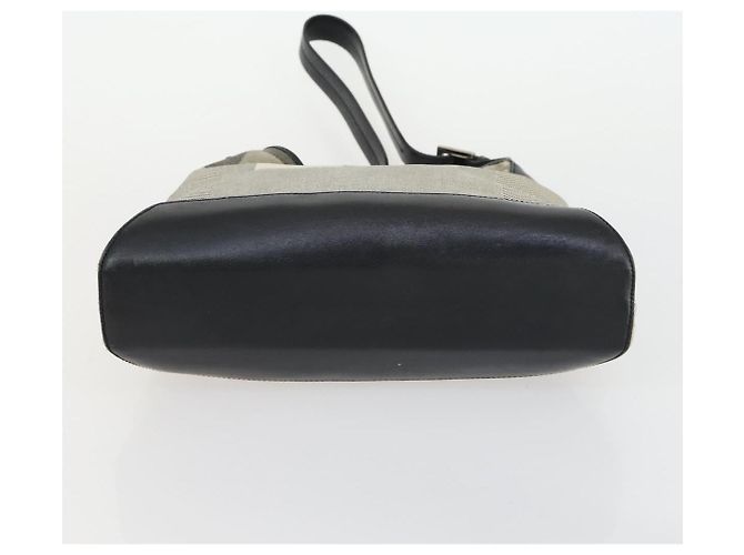 BALLY Borsa a Mano in Pelle PVC Tela 4 Set Beige Nero Marrone Auth bs32143 - vista 24