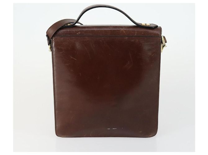 BALLY Borsa a Mano in Pelle PVC Tela 4 Set Beige Nero Marrone Auth bs32143 - vista 3