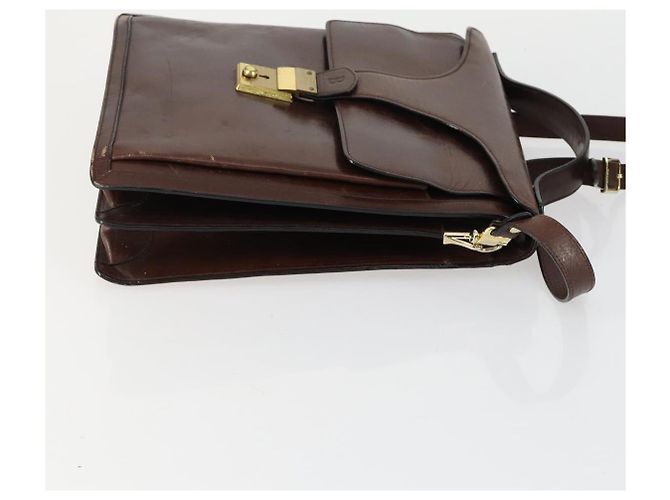 BALLY Borsa a Mano in Pelle PVC Tela 4 Set Beige Nero Marrone Auth bs32143 - vista 4