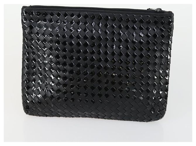 BALLY Borsa a Mano in Pelle PVC Tela 4 Set Beige Nero Marrone Auth bs32143 - vista 9