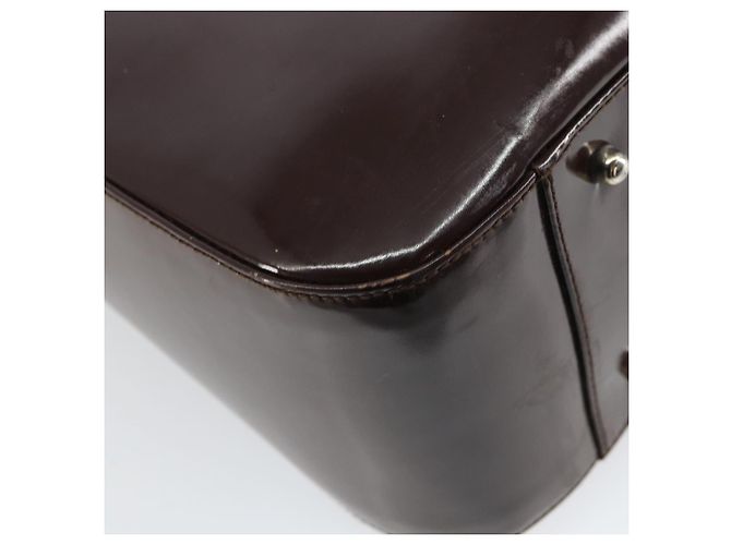 Borsa a Mano GUCCI Smalto Marrone Argento 000 1013 0504 Auth gh1513 - vista 13