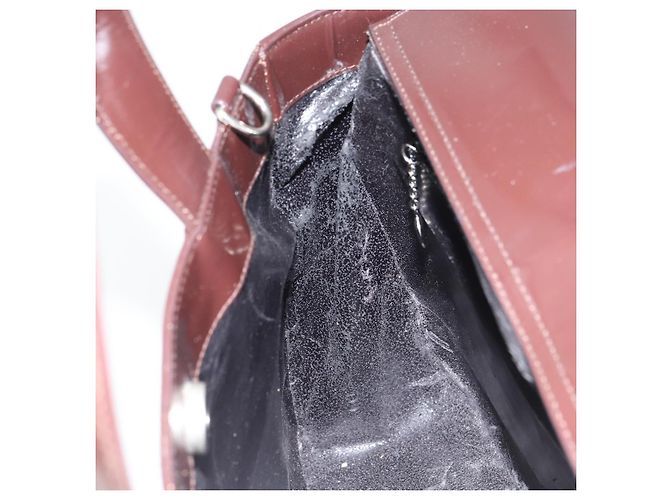 Borsa a Mano GUCCI Smalto Marrone Argento 000 1013 0504 Auth gh1513 - vista 18