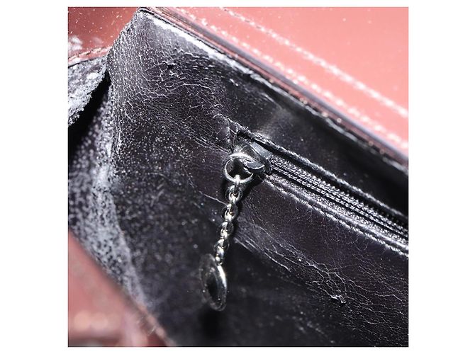 Borsa a Mano GUCCI Smalto Marrone Argento 000 1013 0504 Auth gh1513 - vista 19
