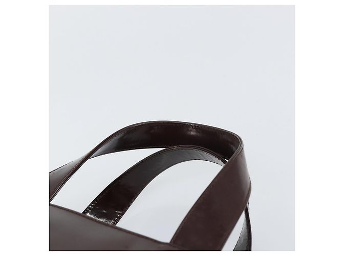 Borsa a Mano GUCCI Smalto Marrone Argento 000 1013 0504 Auth gh1513 - vista 8