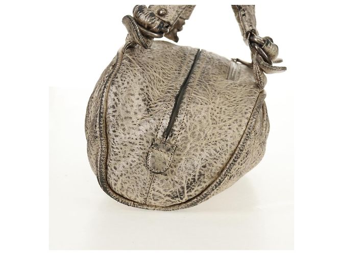 CHANEL Sac à main Matelassé en cuir Champagne Or CC Auth 160074 Doré - vue 4