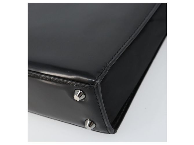 Borsa a Mano Christian Dior in Pelle Nera Argento Auth gh1468 Nero - vista 10
