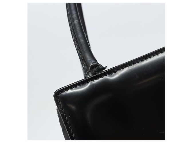 Borsa a Mano Christian Dior in Pelle Nera Argento Auth gh1468 Nero - vista 15