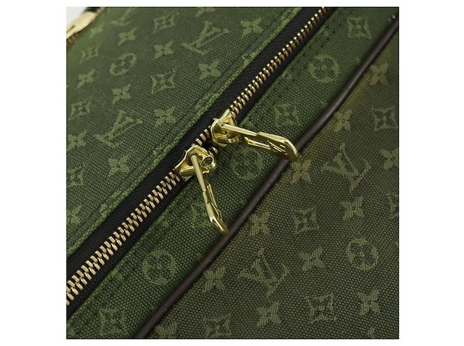 LOUIS VUITTON Monogram Mini mini claudine Bolsa Boston Khaki MB0082 LV Auth mr1701 Caqui - vista 19
