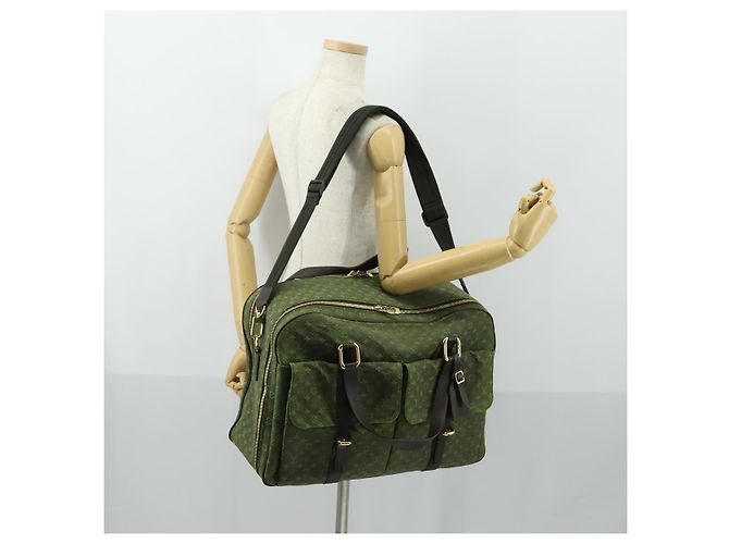 LOUIS VUITTON Monogram Mini mini claudine Bolsa Boston Khaki MB0082 LV Auth mr1701 Caqui - vista 25