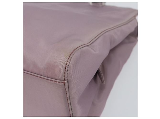 PRADA Borsa a mano in nylon lavanda argento autentica 159273 - vista 10