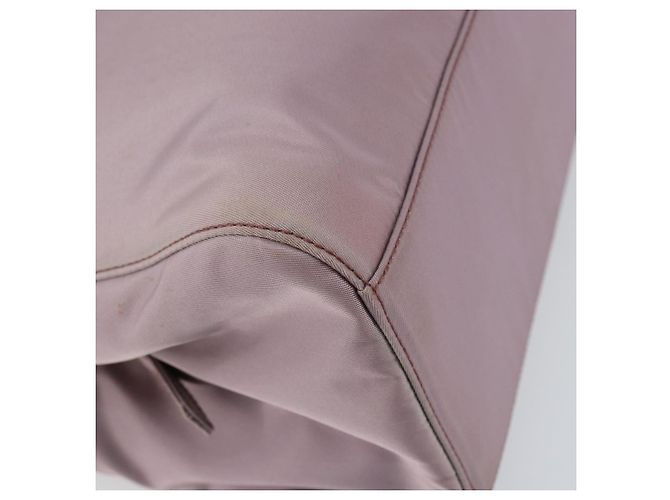 PRADA Borsa a mano in nylon lavanda argento autentica 159273 - vista 13