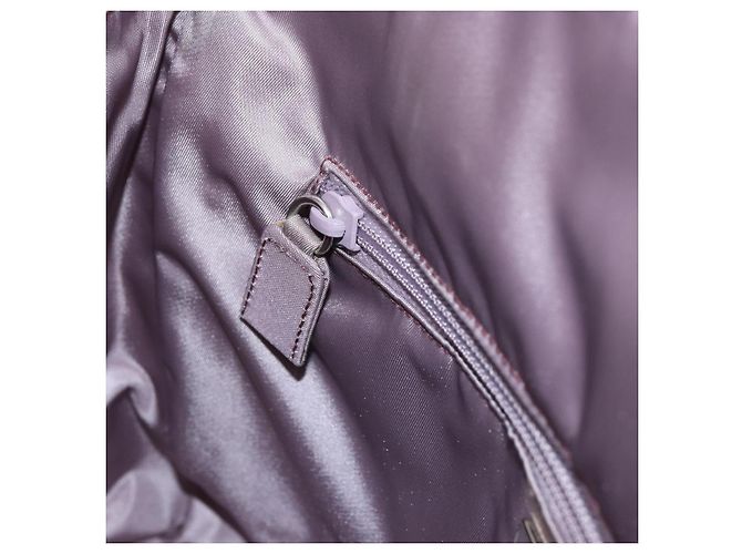 PRADA Borsa a mano in nylon lavanda argento autentica 159273 - vista 20