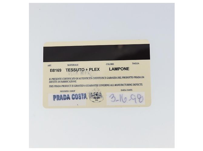 PRADA Borsa a mano in nylon lavanda argento autentica 159273 - vista 25