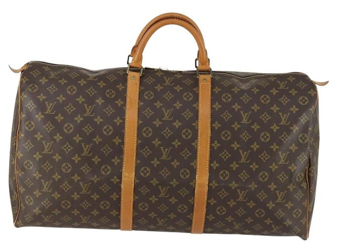 LOUIS VUITTON Borsa Boston Monogram Keepall 60 M41422 LV Auth BA8830 Monogramma - vista 2